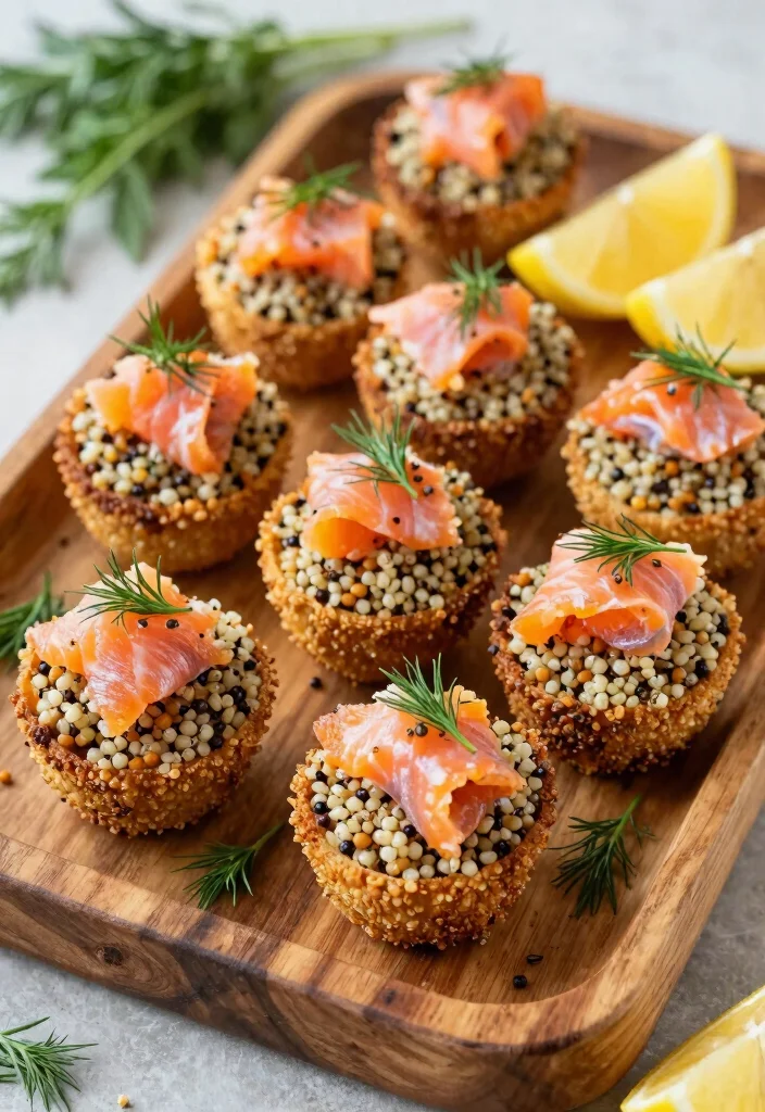 17 Cold Smoked Salmon Recipes: Elegant No Cook Ideas - 7. Smoked Salmon and Dill Quinoa Cups 1