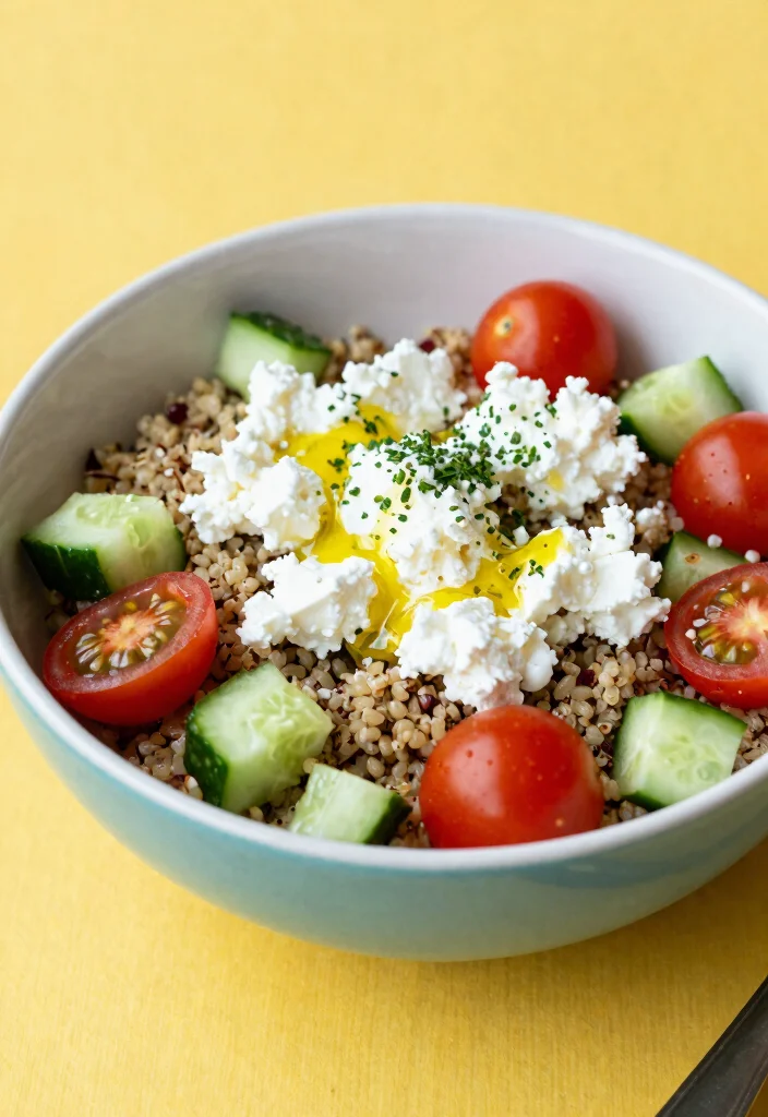 17 Cottage Cheese Recipes Healthy High Protein Ideas - 16. Cottage Cheese Quinoa Bowl 1