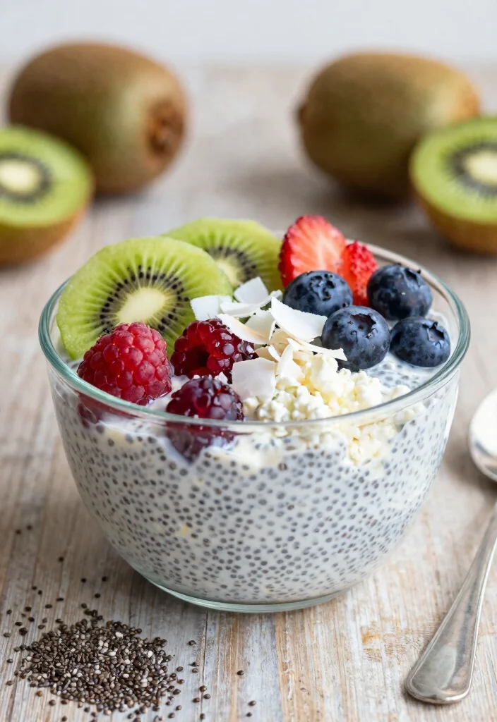 17 Cottage Cheese Recipes Healthy High Protein Ideas - 6. Cottage Cheese and Chia Seed Pudding 1