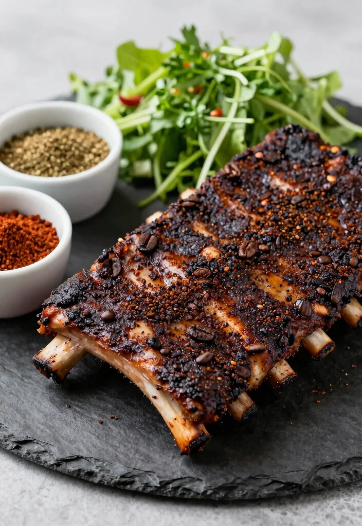 17 Country Pork Ribs Recipes: Sticky Comfort Classics - 6. Coffee Rubbed Ribs 1