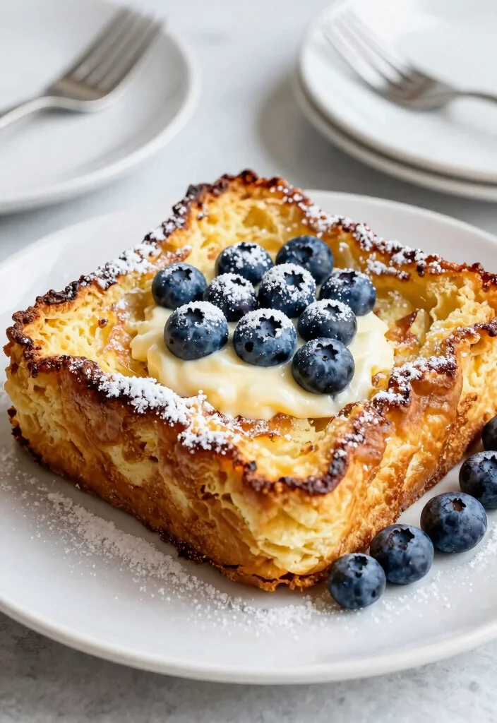 17 Cream Cheese Recipes for Rich Comfort Plates - 14. Cream Cheese and Blueberry French Toast Casserole 1