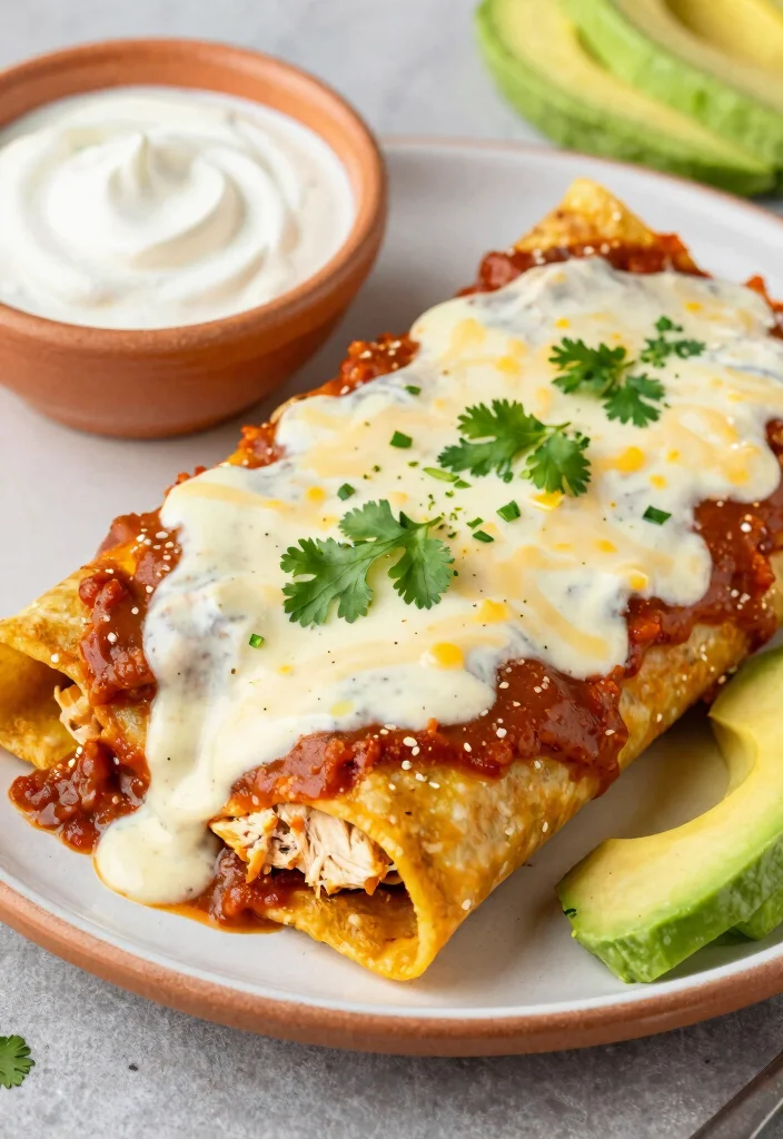 17 Cream Cheese Recipes for Rich Comfort Plates - 15. Cream Cheese Chicken Enchiladas 1