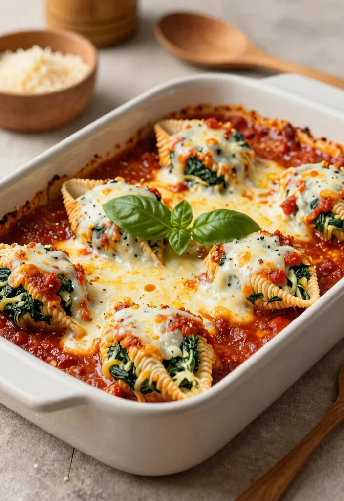 17 Cream Cheese Recipes for Rich Comfort Plates - 2. Spinach and Cream Cheese Stuffed Shells 1