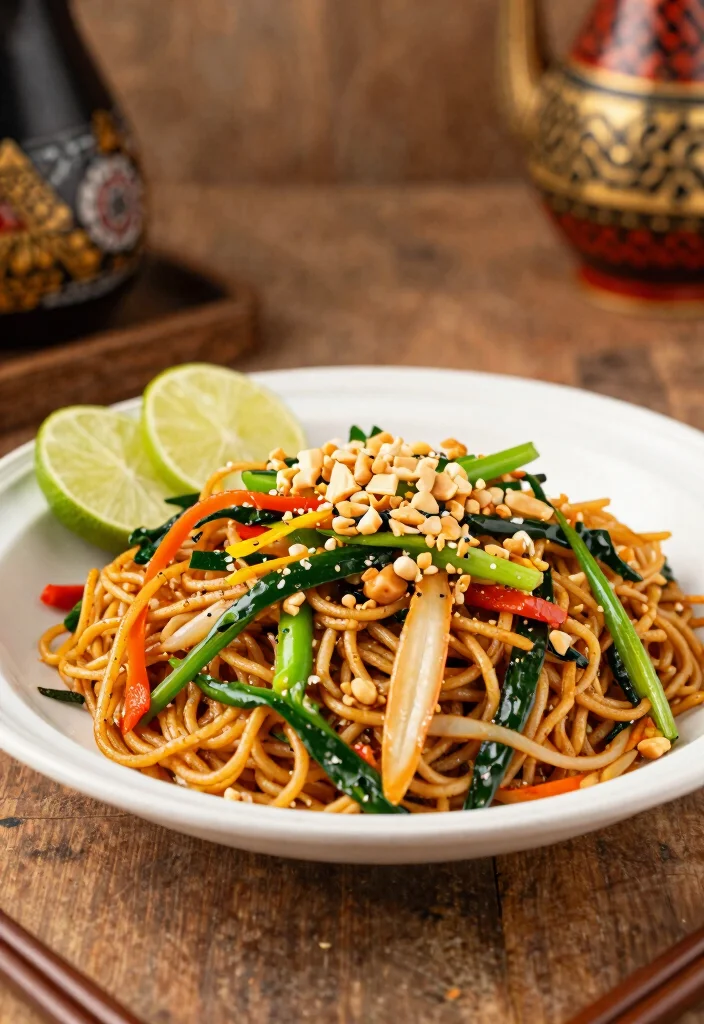 17 Date Night Dinner Recipes: Romantic Impressive Meals - 12. Thai Peanut Noodles with Veggies 1