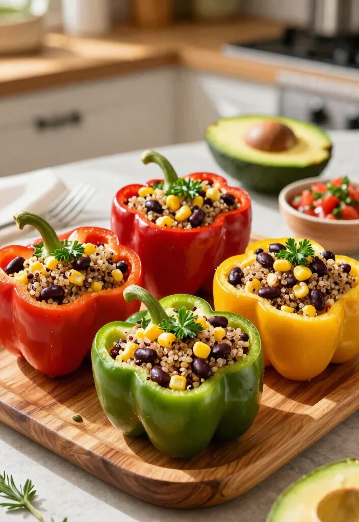 17 Date Night Dinner Recipes: Romantic Impressive Meals - 2. Stuffed Bell Peppers with Quinoa and Black Beans 1