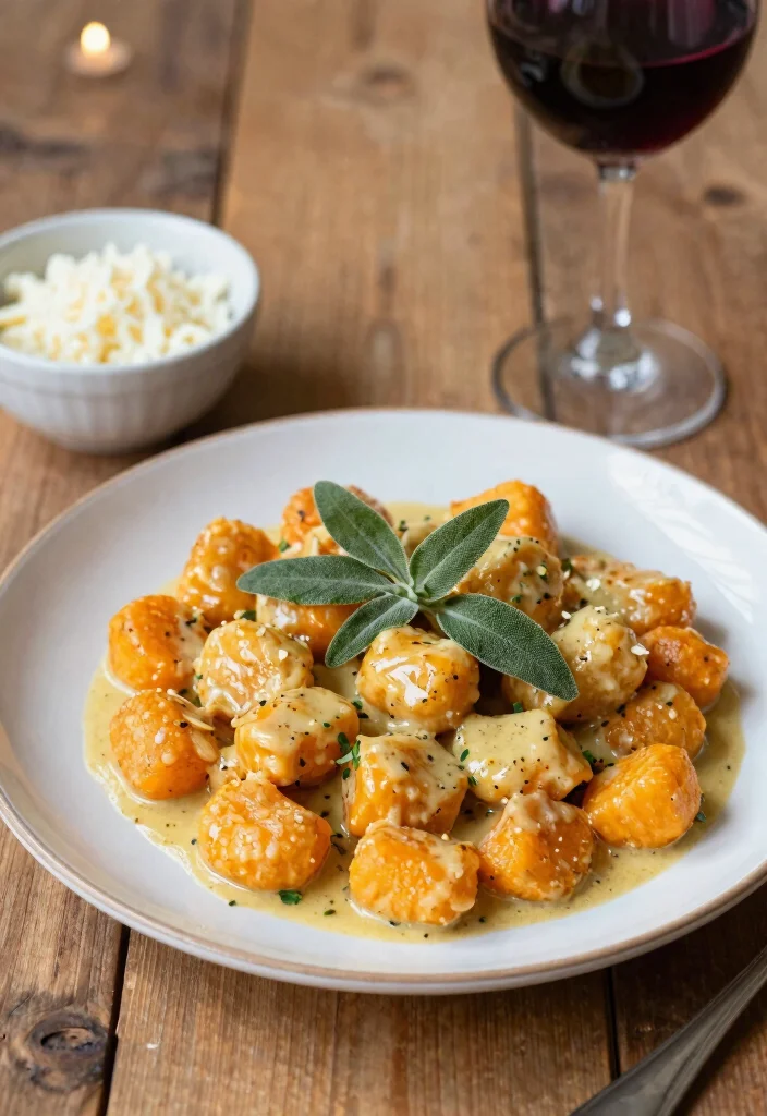 17 Date Night Dinner Recipes: Romantic Impressive Meals - 6. Sweet Potato Gnocchi with Sage Butter 1