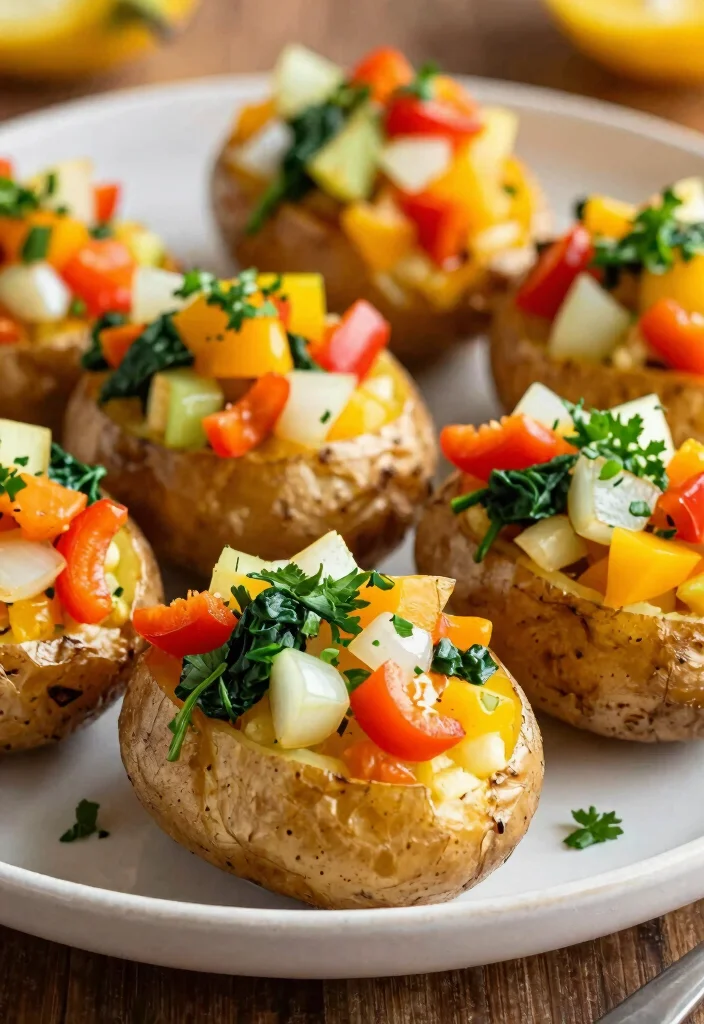 17 Dinner Recipes With Potatoes Cozy Filling Sides - 6. Veggie-Stuffed Potatoes 1