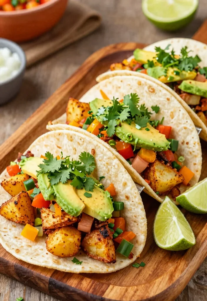 17 Dinner Recipes With Potatoes Cozy Filling Sides - 7. Spicy Potato Tacos 1