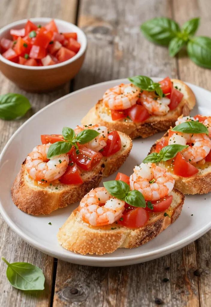 17 Dinner Recipes With Shrimp: Fast & Flavorful Seafood - 15. Shrimp Bruschetta 1