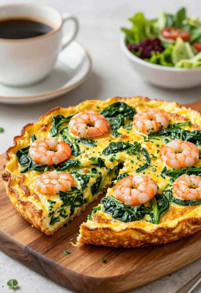17 Dinner Recipes With Shrimp: Fast & Flavorful Seafood - 17. Shrimp and Spinach Frittata 1
