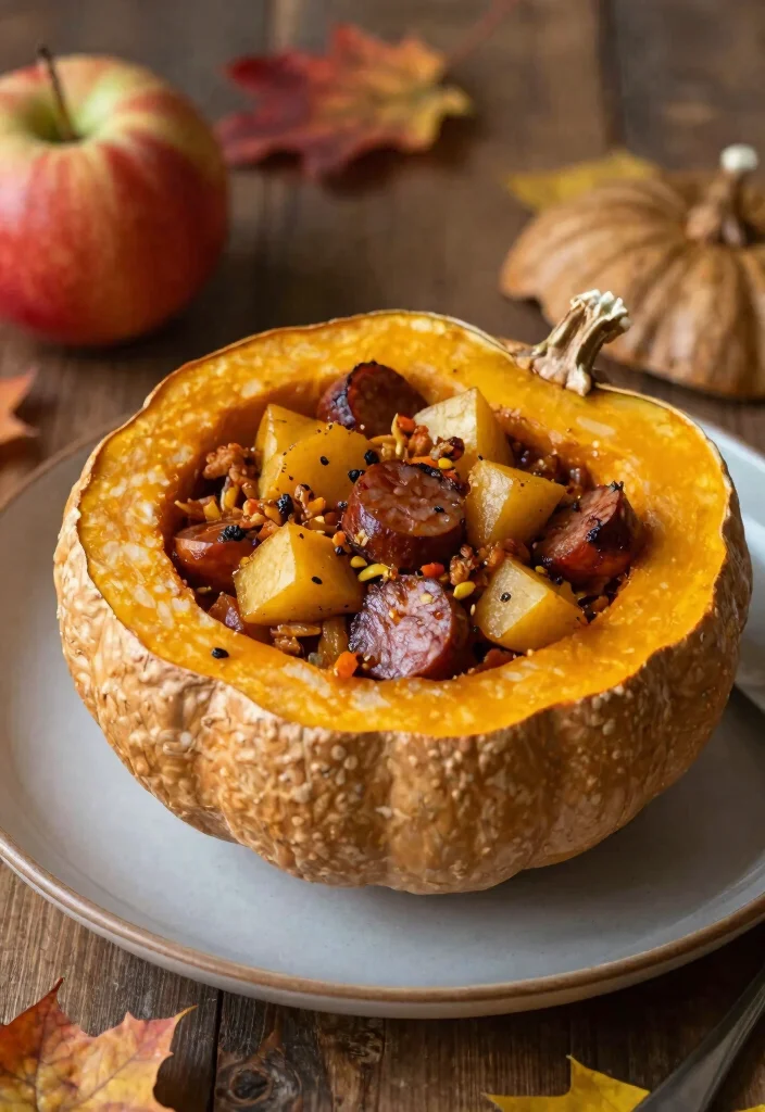 17 Dinner Recipes for Family Crowd Pleasing Dinners - 16. Apple and Sausage Stuffed Acorn Squash 1