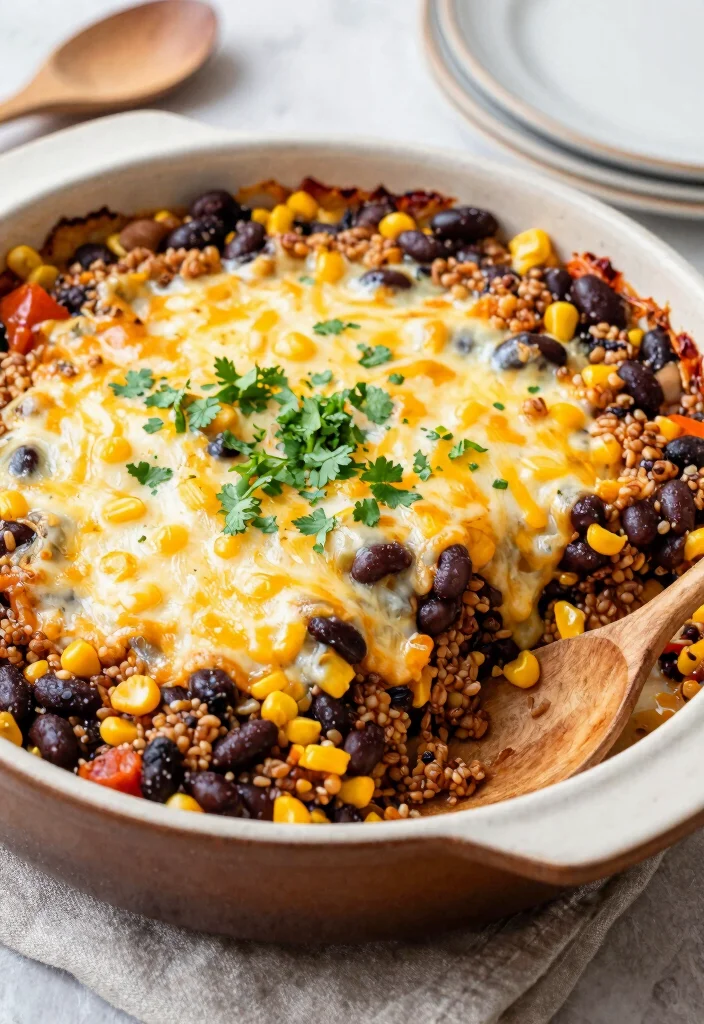 17 Dinner Recipes for Family Crowd Pleasing Dinners - 5. Cheesy Mexican Quinoa Casserole 1