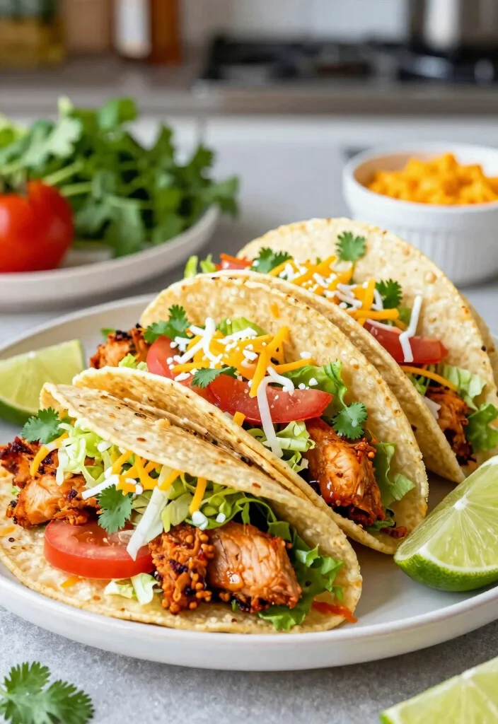 17 Dinner Recipes for Family Crowd Pleasing Dinners - 6. Quick Chicken Tacos 1