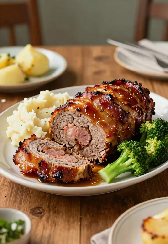 18 Best Meatloaf Recipes Ever: Comfort Food Legends - 6. Bacon-Wrapped Meatloaf 1