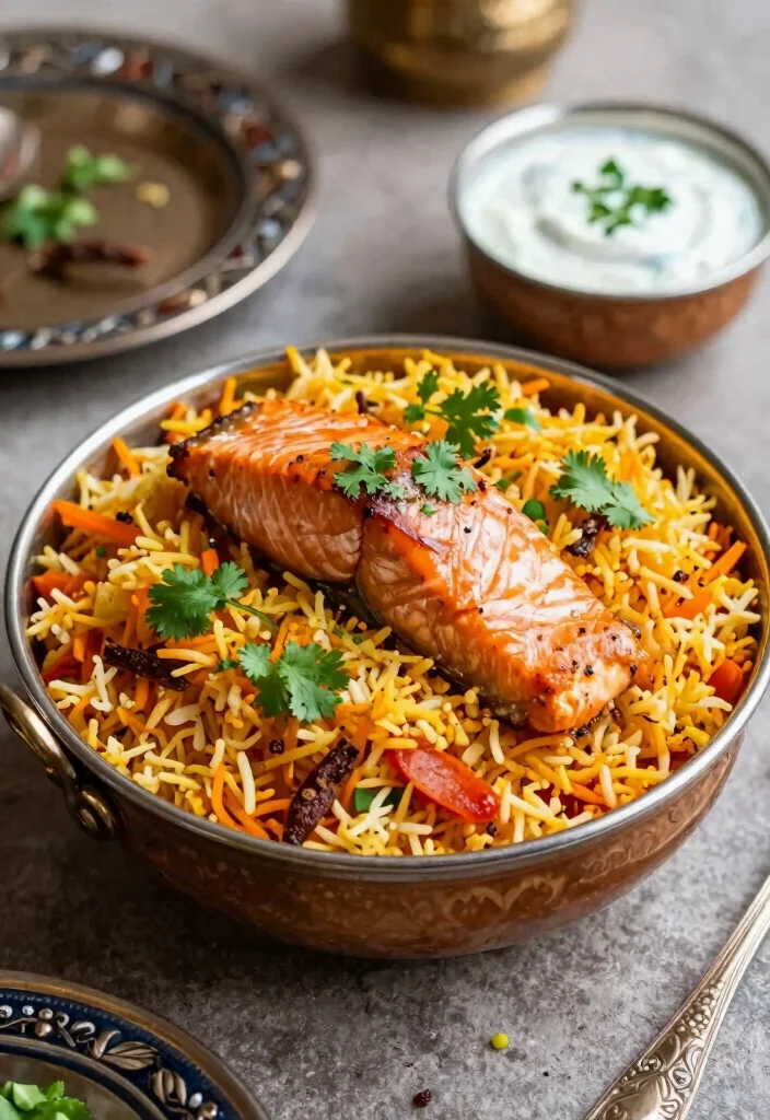 18 Budget-Friendly Canned Pink Salmon Recipes for Quick Weeknight Dinners - 15. Salmon Biryani 1