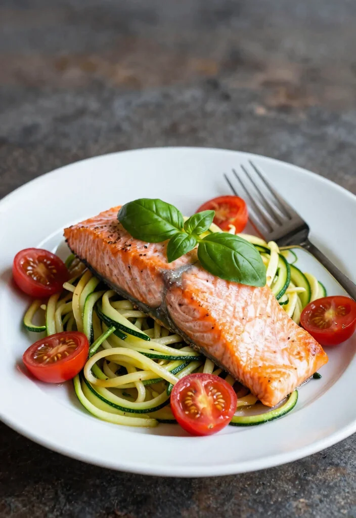 18 Budget-Friendly Canned Pink Salmon Recipes for Quick Weeknight Dinners - 18. Salmon and Zucchini Noodles 1