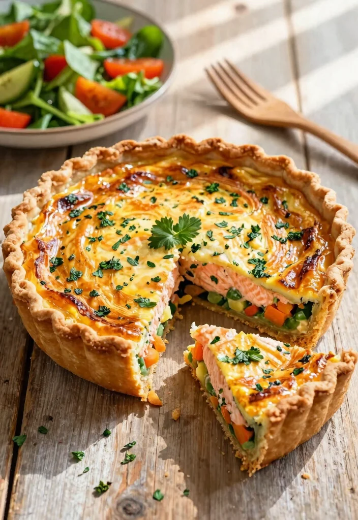 18 Budget-Friendly Canned Pink Salmon Recipes for Quick Weeknight Dinners - 3. Salmon Quiche 1