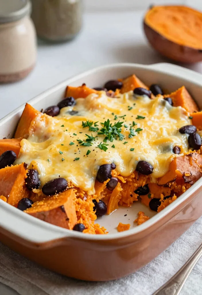 18 Casserole Recipes for Dinner: Cozy Family Classics - 10. Sweet Potato and Black Bean Casserole 1
