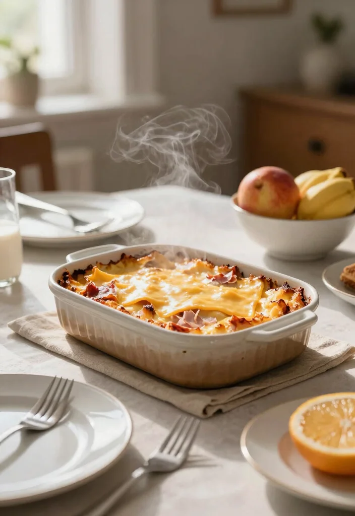 18 Casserole Recipes for Dinner: Cozy Family Classics - 8. Ham and Cheese Breakfast Casserole 1