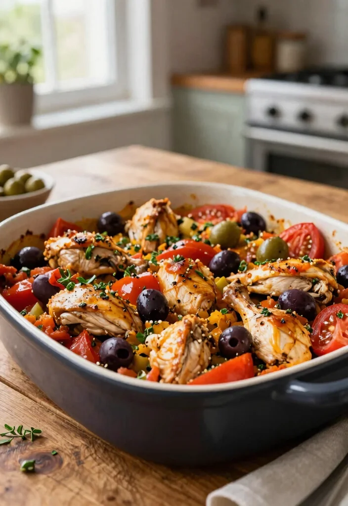 18 Casserole Recipes for Dinner: Cozy Family Classics - 9. Mediterranean Chicken Casserole 1
