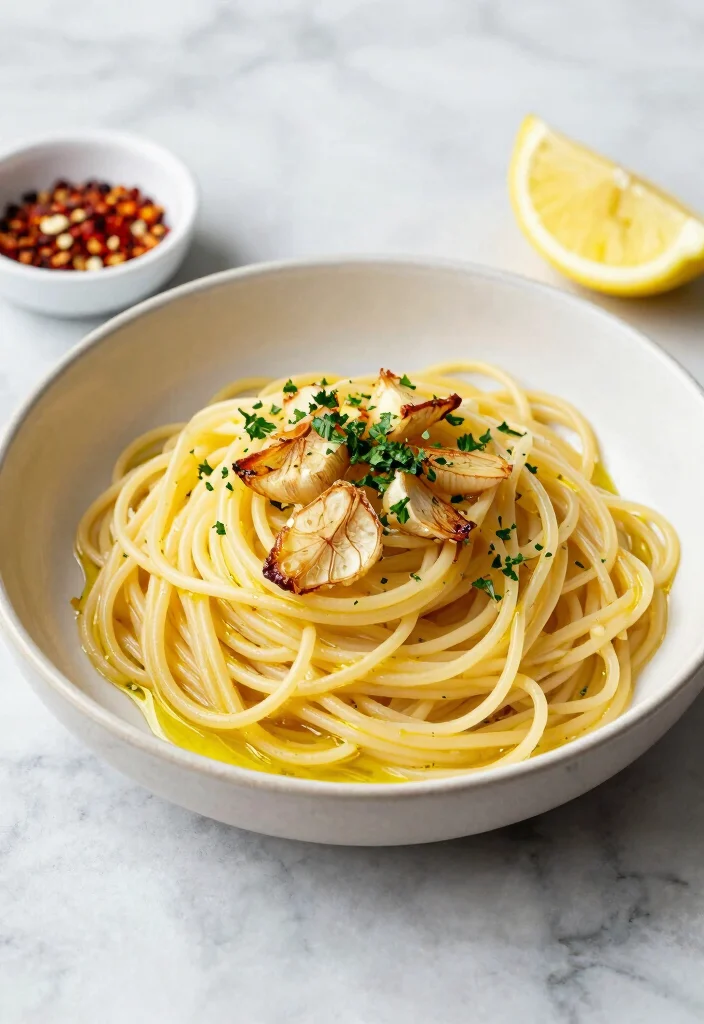 18 Dairy Free Dinner Recipes Flavorful and Simple - 12. Spaghetti Aglio e Olio 1