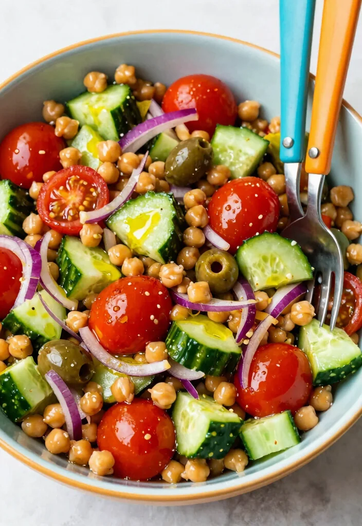 18 Dairy Free Dinner Recipes Flavorful and Simple - 13. Mediterranean Chickpea Salad 1