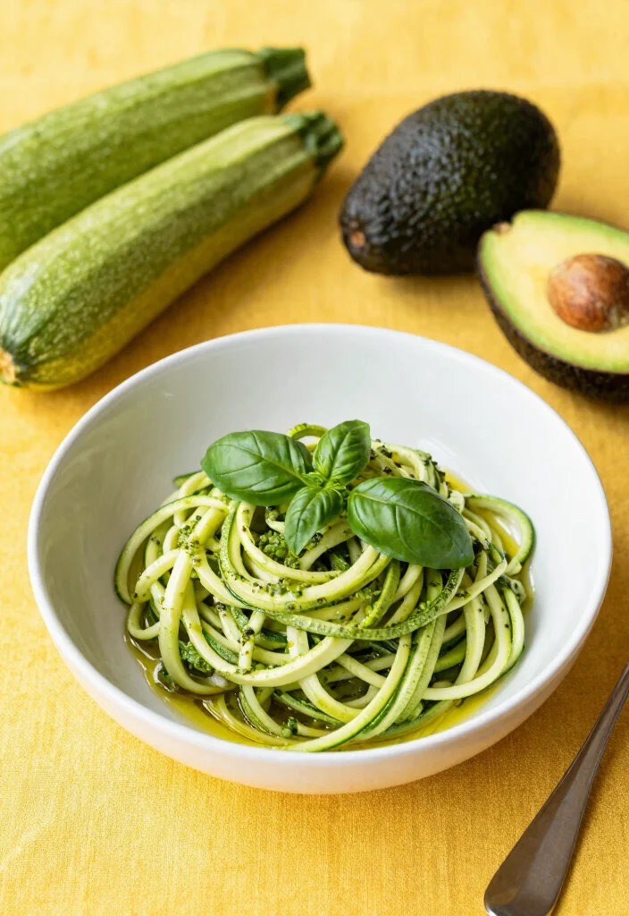 18 Dairy Free Dinner Recipes Flavorful and Simple - 4. Zucchini Noodles with Avocado Pesto 1