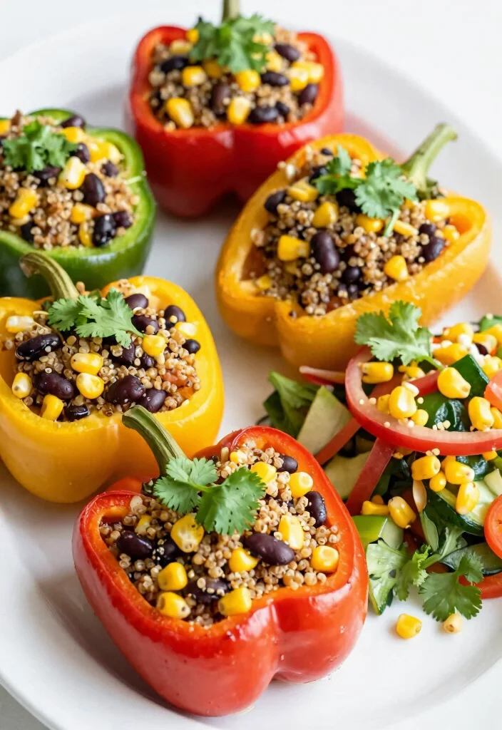 18 Dairy Free Dinner Recipes Flavorful and Simple - 6. Vegan Stuffed Peppers 1