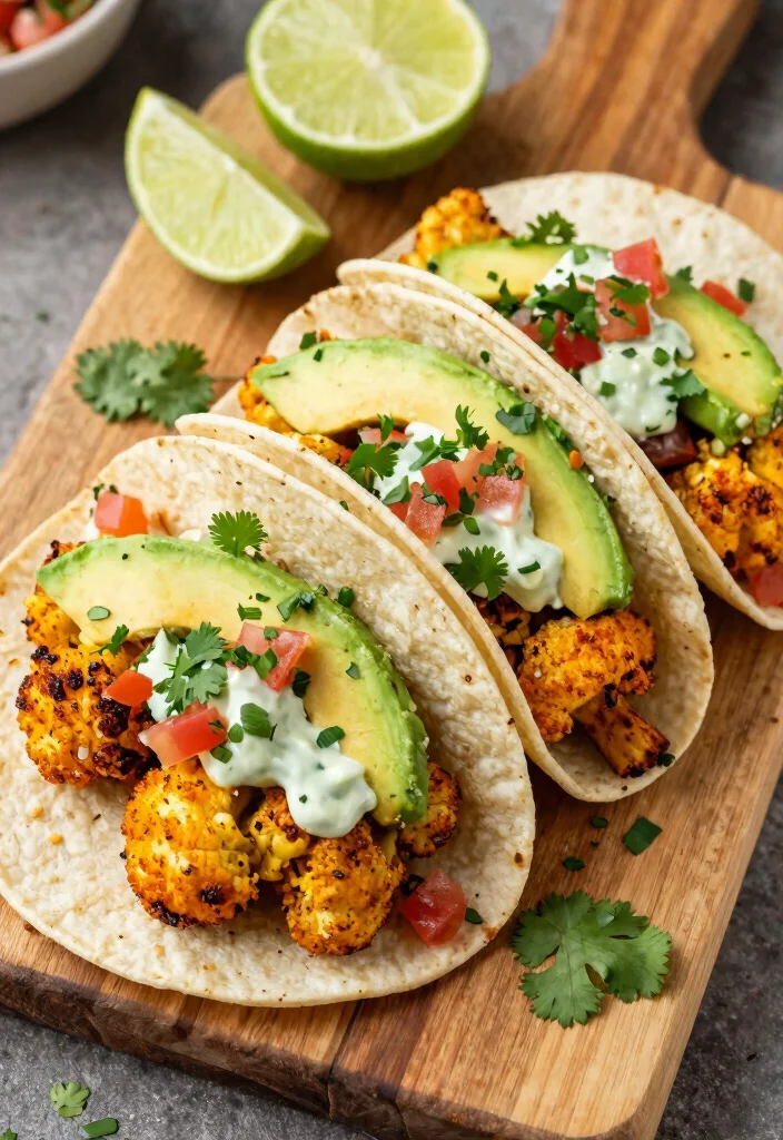 18 Dairy Free Dinner Recipes Flavorful and Simple - 7. Roasted Cauliflower Tacos 1