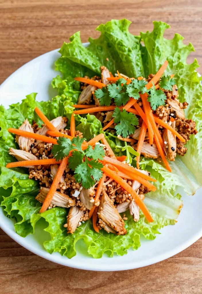 18 Dinner Recipes Low Carb Flavor Forward Choices - 13. Thai Chicken Lettuce Wraps 1