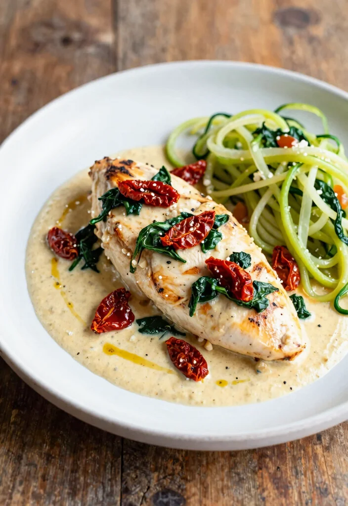 18 Dinner Recipes Low Carb Flavor Forward Choices - 17. Creamy Tuscan Garlic Chicken 1