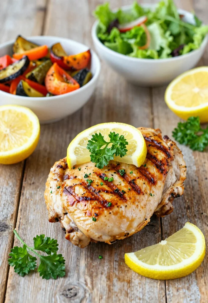 18 Dinner Recipes With Chicken Breast: Lean Family Favorites - 1. Lemon Garlic Herb Chicken 1