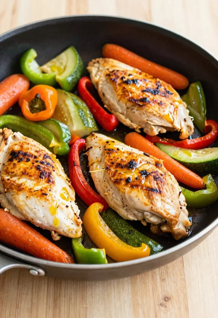 18 Dinner Recipes With Chicken Breast: Lean Family Favorites - 4. One-Pan Chicken and Veggies 1