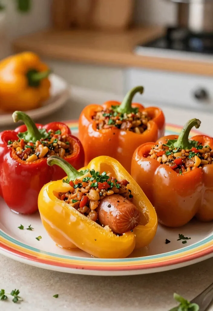 18 Dinner Recipes With Sausage: Bold Savory Plates - 13. Sausage Stuffed Bell Peppers 1