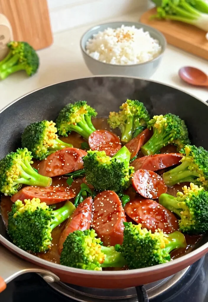18 Dinner Recipes With Sausage: Bold Savory Plates - 2. Quick Sausage and Broccoli Stir-Fry 1