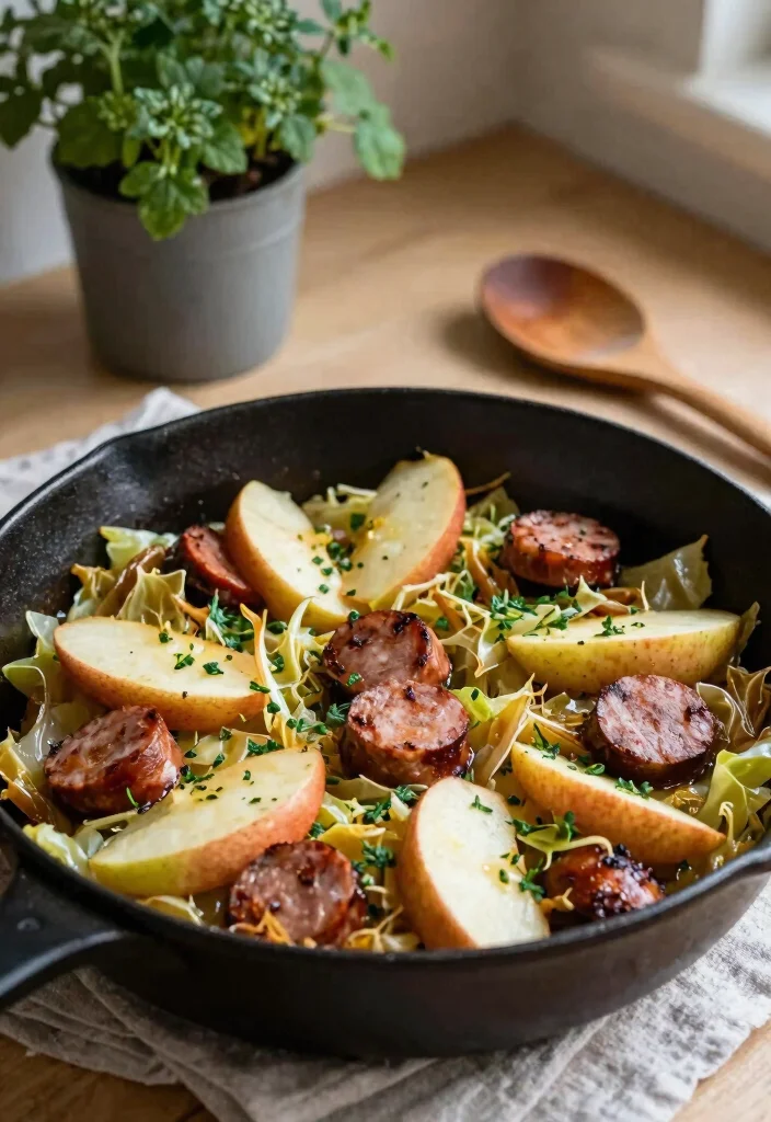 18 Dinner Recipes With Sausage: Bold Savory Plates - 5. Sausage and Cabbage Skillet 1