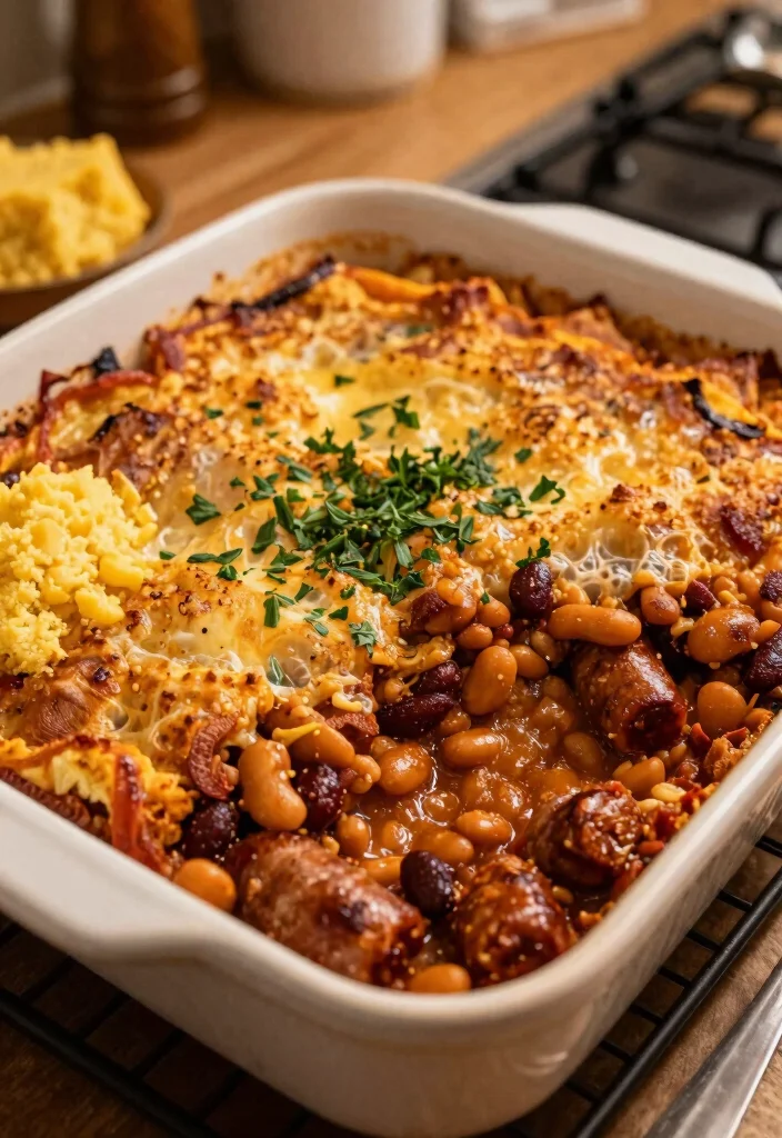 18 Dinner Recipes With Sausage: Bold Savory Plates - 8. BBQ Sausage and Bean Bake 1