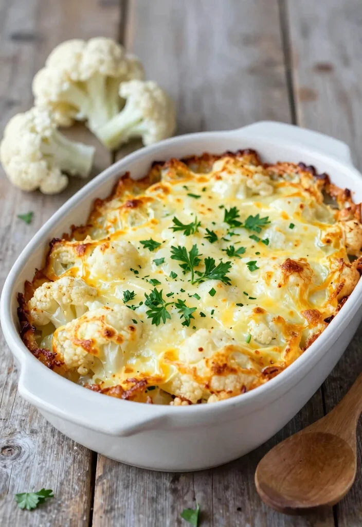 18 Dinner Recipes for Picky Eaters: Kid Approved Hits - 12. Cheesy Cauliflower Bake 1