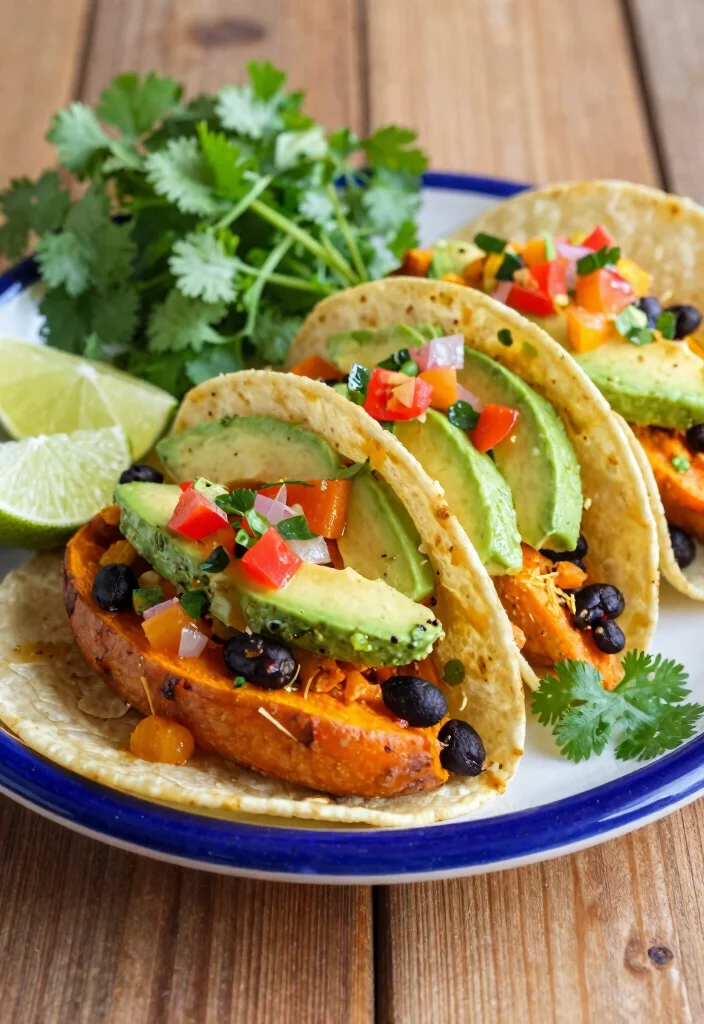 18 Dinner Recipes for Picky Eaters: Kid Approved Hits - 7. Sweet Potato and Black Bean Tacos 1