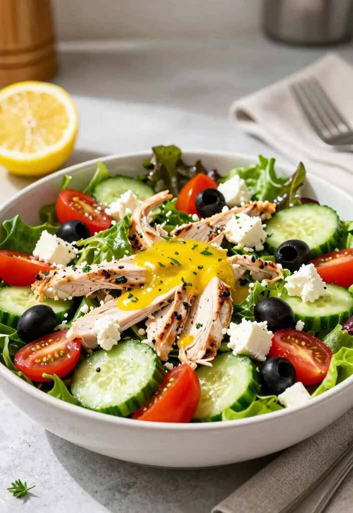 18 Easy Gluten Free Dinner Recipes for Busy Families - 16. Greek Chicken Salad 1