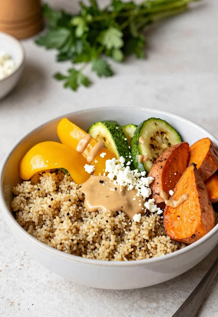 18 Easy Gluten Free Dinner Recipes for Busy Families - 6. Roasted Vegetable Quinoa Bowl 1