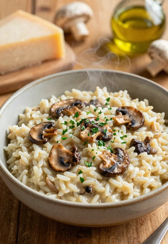 18 Easy Gluten Free Dinner Recipes for Busy Families - 7. Creamy Mushroom Risotto 1