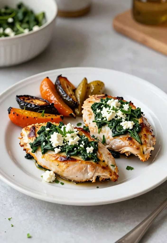 18 Easy Gluten Free Dinner Recipes for Busy Families - 8. Spinach and Feta Stuffed Chicken 1