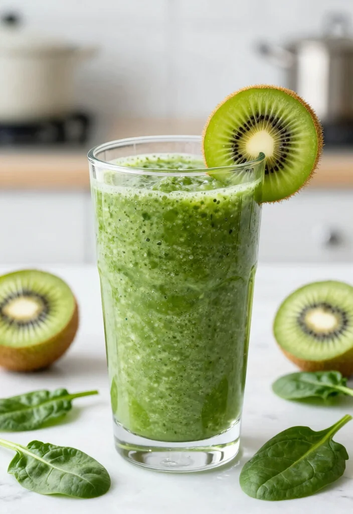 18 Fruit Smoothie Recipes Healthy Fresh Blends - 11. Kiwi Spinach Smoothie 1
