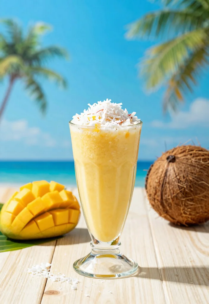 18 Fruit Smoothie Recipes Healthy Fresh Blends - 5. Mango Coconut Smoothie 1