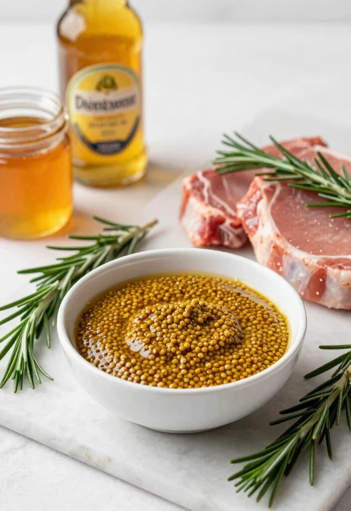 18 Grilled Pork Chop Recipes: Smoky Juicy Perfection - 14. Rosemary Mustard Marinade 1