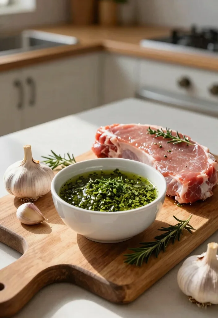 18 Grilled Pork Chop Recipes: Smoky Juicy Perfection - 4. Garlic and Herb Marinade 1