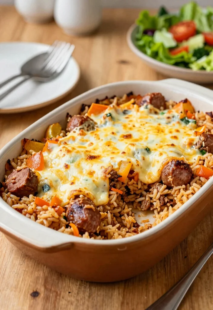 18 Ground Pork Sausage Recipes: Savory Comfort Meals - 12. Ground Pork Sausage and Rice Casserole 1