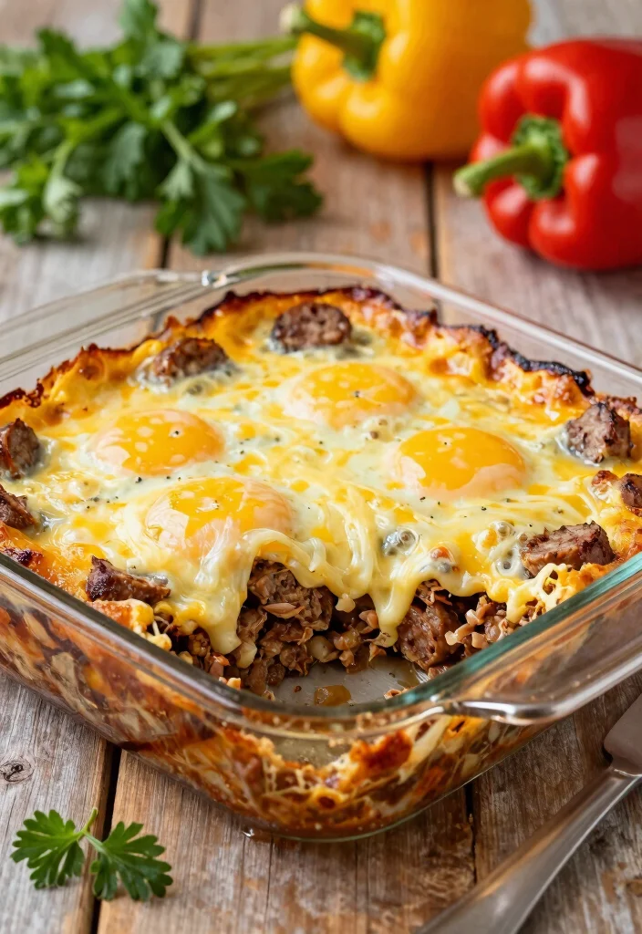 18 Ground Pork Sausage Recipes: Savory Comfort Meals - 2. Pork Sausage and Egg Breakfast Casserole 1