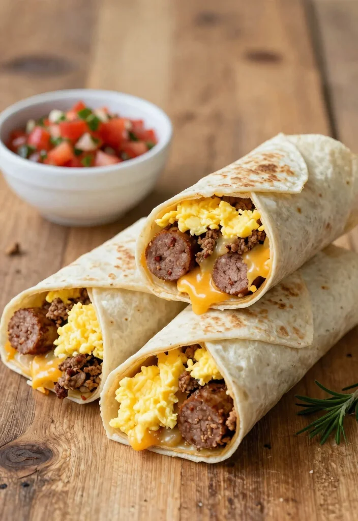 18 Ground Pork Sausage Recipes: Savory Comfort Meals - 5. Ground Pork Sausage Breakfast Burritos 1